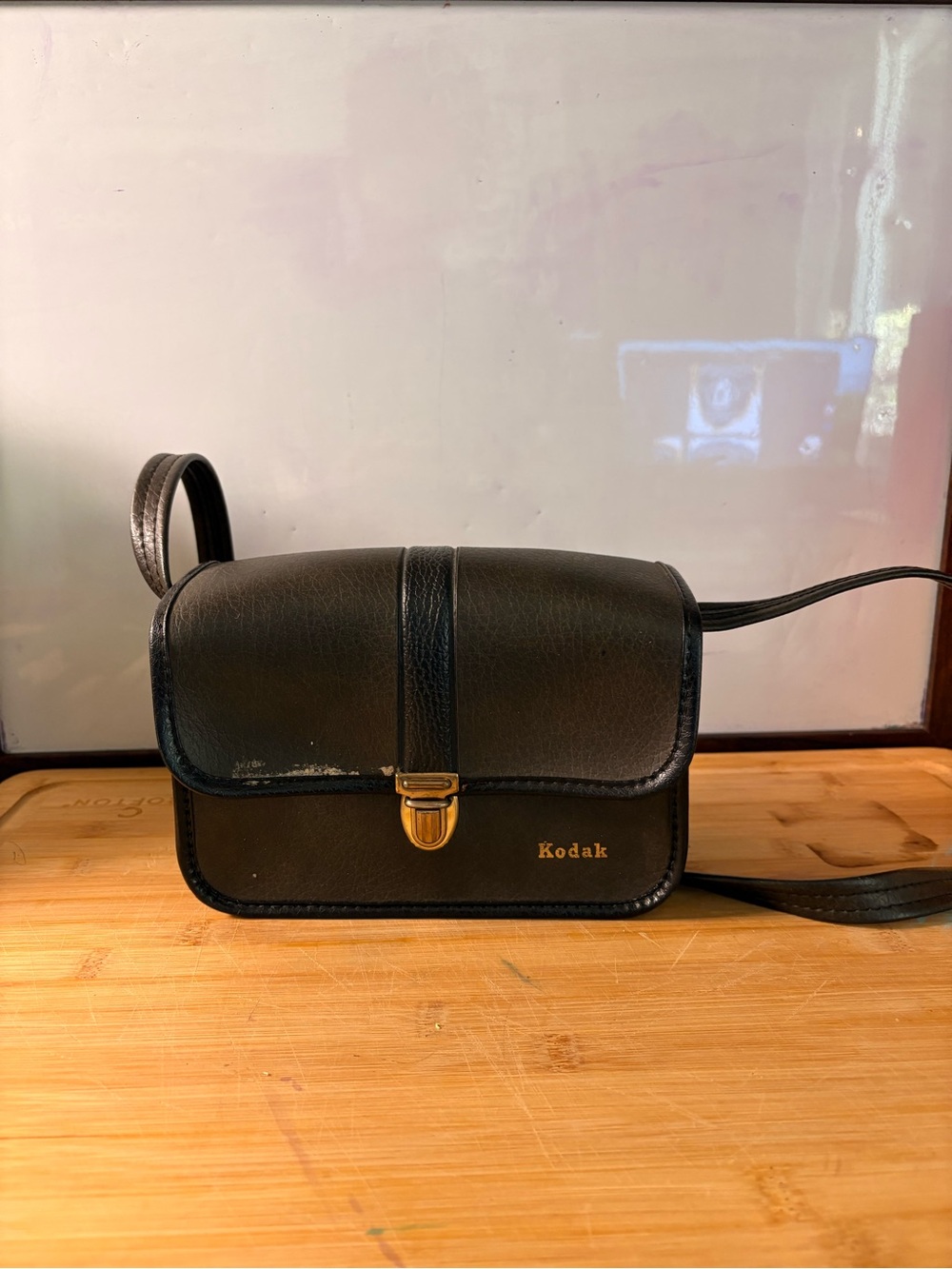 Kodak Black / Brown Leather Camera Bag